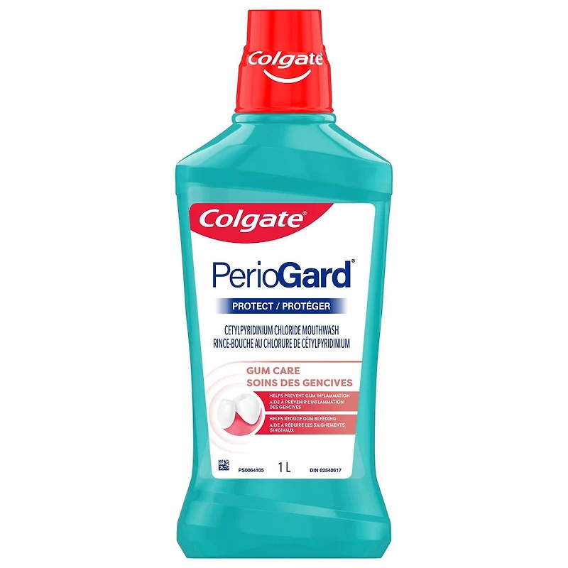 Colgate PerioGard Protect Gum Mouthwash, 1L, PerioGard Gum Care Mouthwash