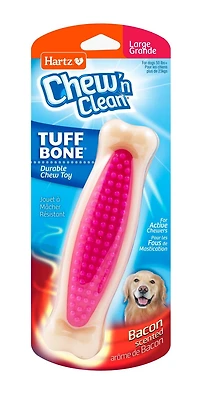 Jouet pour chien Hartz Chew 'n Clean Tuff Bone Dog grand Jouet Chien Chew 'n Clean Tuff bone arome de bacon