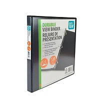 PEN+GEAR 1/2 » DURABLE VIEW BINDER, Slant D-Ring, NOIR