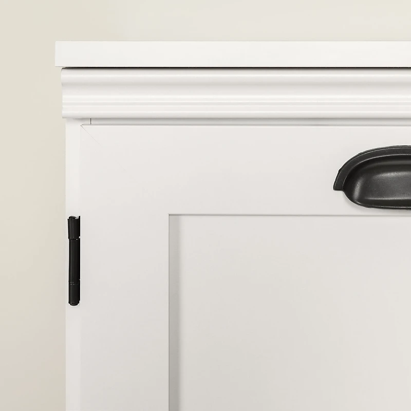 South Shore Prairie 2-Door Storage Cabinet, in Pure White