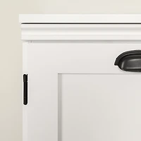 South Shore Prairie 2-Door Storage Cabinet, in Pure White