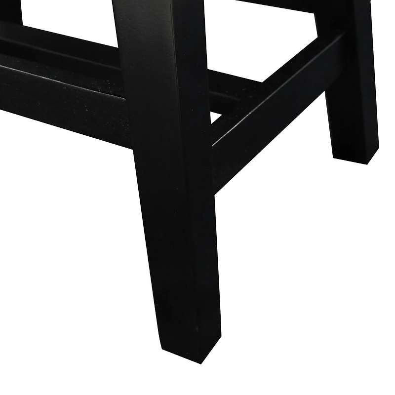 Tabouret de comptoir Carter imprimé vache noire