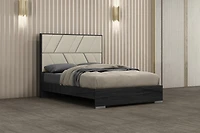 Lit plateforme K-Living Travis King Size avec lattes en couleur 2 tons