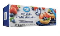 Croûtes à tartelettes Great Value 30 x 3 po (7 cm) croûtes, 570 g