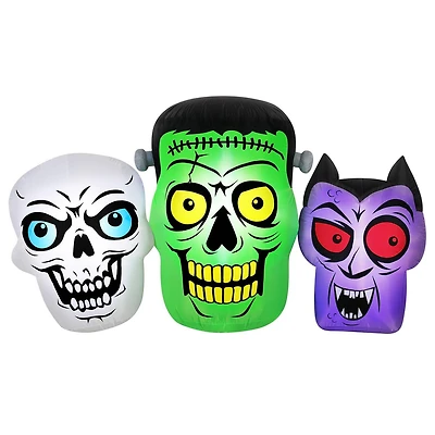 Occasions 6’ Inflatable Monster Trio – Halloween Outdoor Decoration