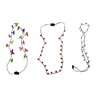 Way to celebrate LED Necklace with Bat Shape for Treat or Trick and Halloween Party