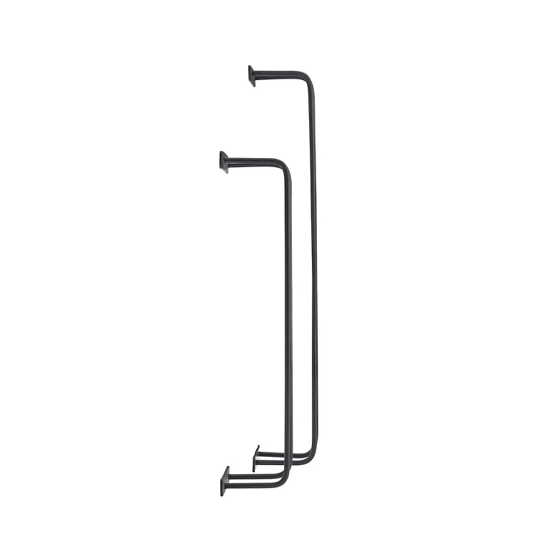 Cody Metal Towel Rack, Black (2 Pack)