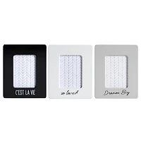 Cadre miniature avec l'expression "Dream Big" et ouverture pour photo de 6,4 x 8,9 cm Gris 10,2 x 12,7 x 1,59 cm
