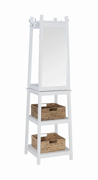 Helena Rotating Coat Rack, White