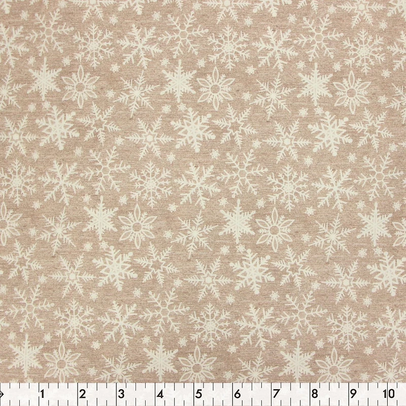 Fabric Creations Tan Christmas Life Cotton Fabric by the Metre 107 cm (42")