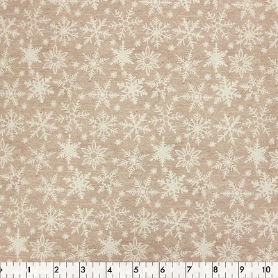 Fabric Creations Tan Christmas Life Cotton Fabric by the Metre 107 cm (42")