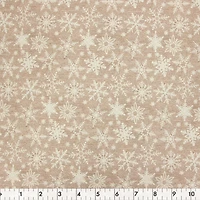 Fabric Creations Tan Christmas Life Cotton Fabric by the Metre 107 cm (42")