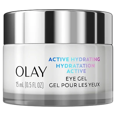 Olay Gel pour les Yeux Hydratation Active, Sans Parfum, Crème pour les Yeux Anti-Âge avec Acide Hyaluronique et Niacinamide