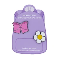 U Style Épingles de Sac à Dos 2 Pièces, Thème Noeud Marguerite