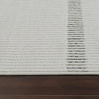 Tapis d'interieur exterieur abstrait Rug Branch Maise, beige creme, moderne - Entree, couloir, salle de bain et cuisine