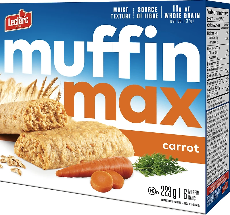 Muffin Max Barres Muffin Carottes