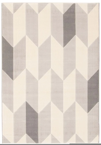 ECARPET Modern Area Rug for Dining Room, Living Room, Bedroom or Den Burke Grey