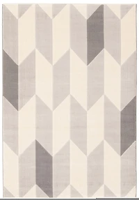 ECARPET Modern Area Rug for Dining Room, Living Room, Bedroom or Den Burke Grey