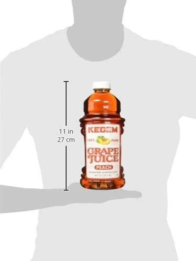 Kedem Pur Jus de Pêche au Raisin, 64 Oz
