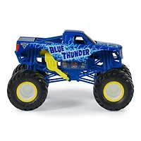 Monster Jam, Official Blue Thunder Monster Truck, Collector Die-Cast Vehicle, 1:24 Scale, Kids Toys for Boys and Girls Ages 3 and up
