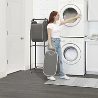 neatfreak! Trieuse à linge verticale à 2 niveaux sur roulettes avec paniers à linge et technologie de réduction des odeurs EVERFRESH®