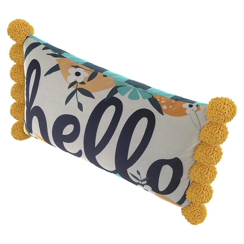 Coussin de banc décoratif pour patio Hello Rêveur HOMETRENDS 50,8 cm x 30,5 cm Hydrofuge, traitement anti-UV