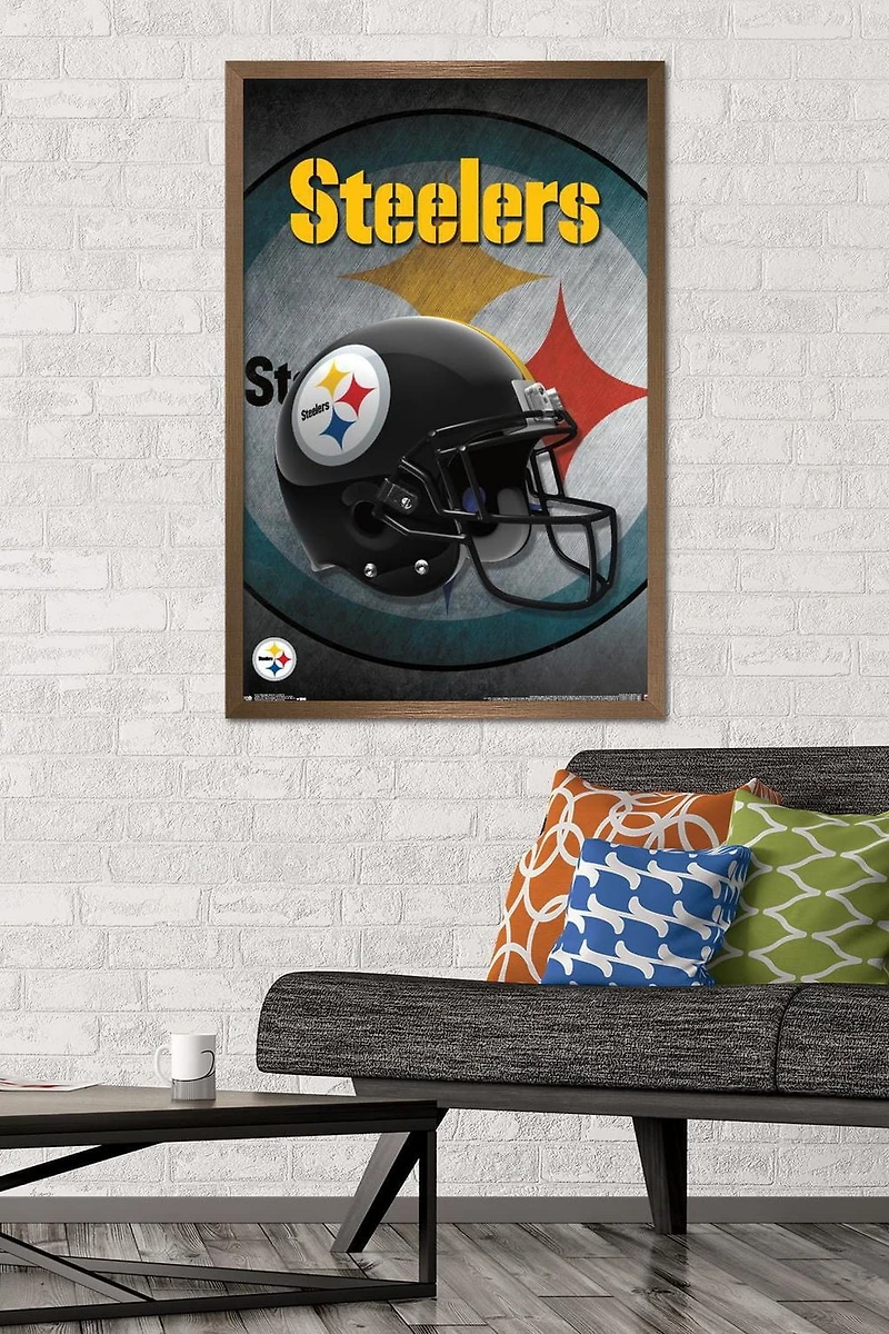 NFL Pittsburgh Steelers - Helmet 16 Wall Poster, 22.375" x 34"
