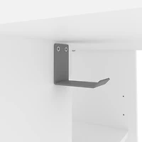 Bestar Electra 48W Gaming Desk in white