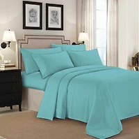 Ensembles de draps en flanelle de couleur unie Johnson Home