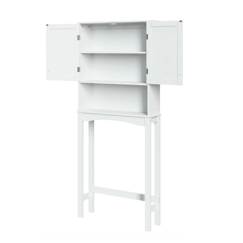 Ashland Collection Maison RiverRidge® Armoire Space Saver, 27,44 po. (larg) x 64,88 po. (haut) x 7,81 po. (profondeur), blanc