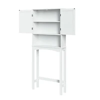 Ashland Collection Maison RiverRidge® Armoire Space Saver, 27,44 po. (larg) x 64,88 po. (haut) x 7,81 po. (profondeur), blanc