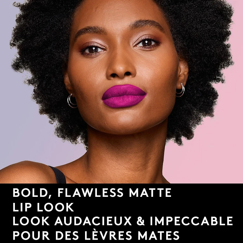 COVERGIRL Exhibitionist Ultra Matte Lipstick, No Cracking, No flaking, Increases Lip Moisture by up to 40%, Lasts up to 24h