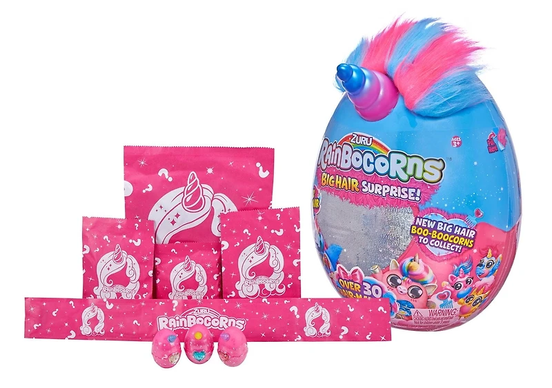 Surprise des Rainbocorns aux cheveux longs