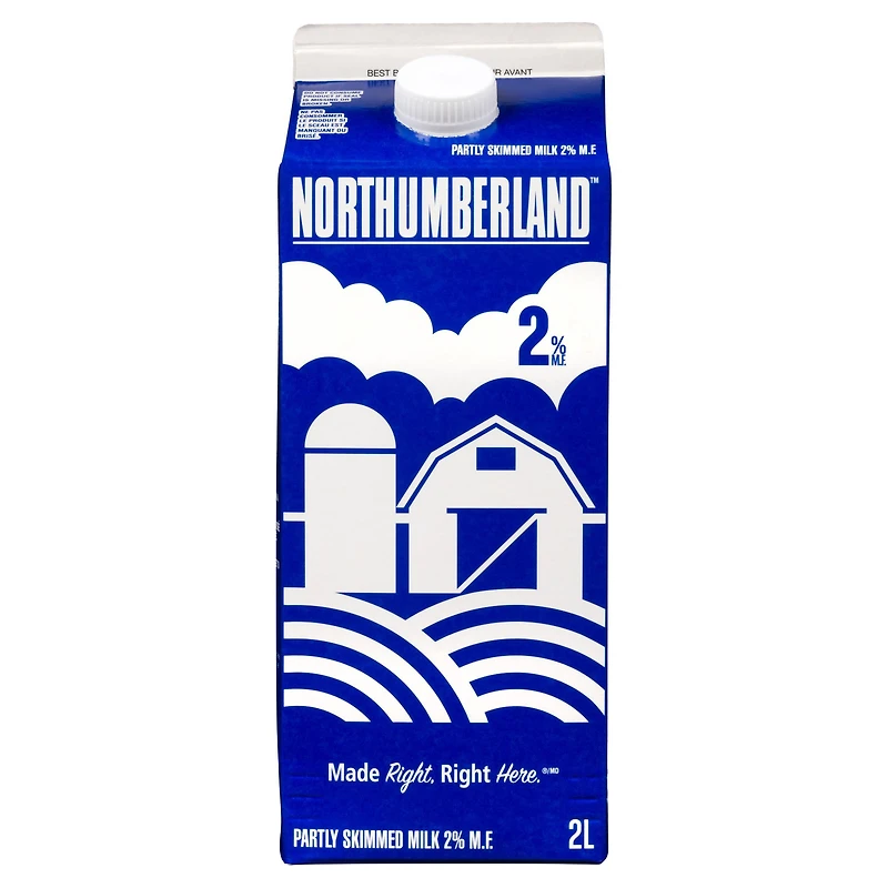 Lait partiellement écrémé 2 % Northumberland 2L
