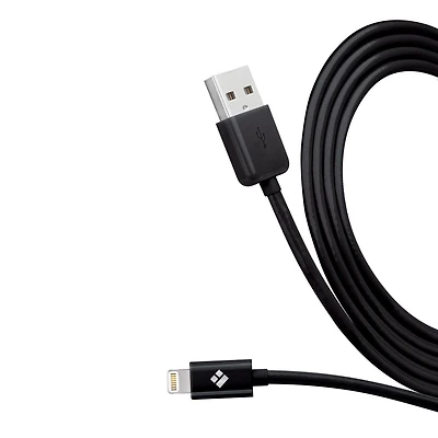 Tech Solutions charge + synchronisation 5 pieds. Câble Eclairage vers USB Noir