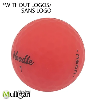 Mulligan - 48 Noodle Neon 5A Pristine Recycled Used Golf Balls, Red