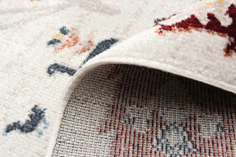 Tapis Lavable ECARPET Boho Chic pour Chambre, Salon, Chambre d'Enfant