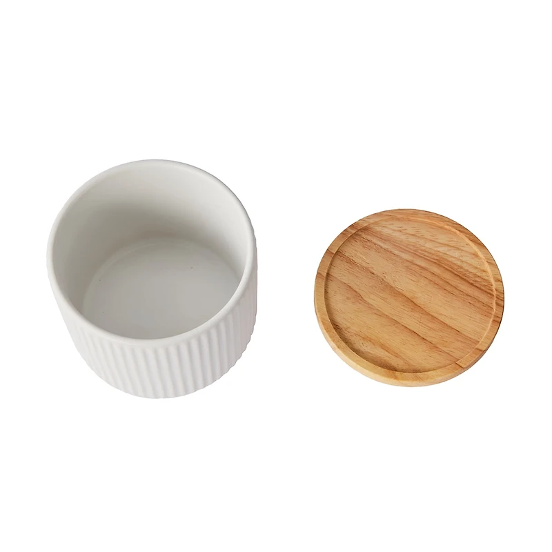 Petite boîte nervurée blanche Anko Petite boîte