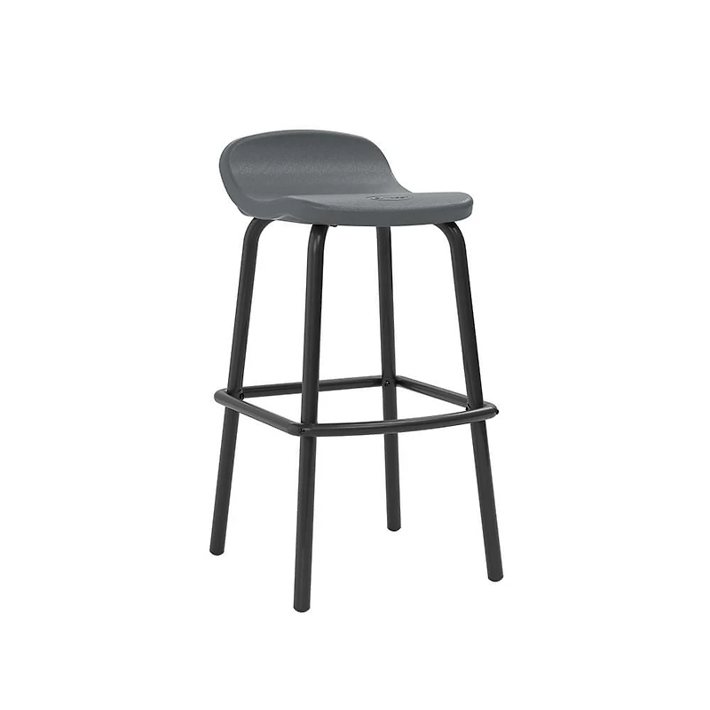 Tabourets de bar d’extérieur Suncast en résine, lot de 2 – Gris froid