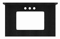 30,5 po. W 18,75 po. D Stone Top En Noir Couleur Galaxy Pour 3H4-po. Robinet AI-17444