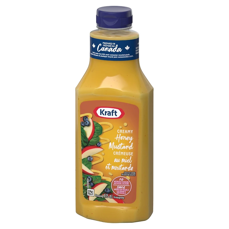 Kraft Creamy Honey Mustard Salad Dressing, 425 mL Bottle