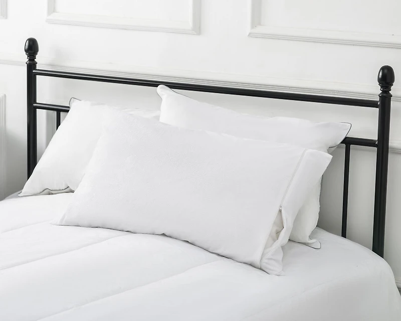 SilverClear Terry Waterproof Pillow Protector - Two Pack