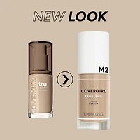 COVERGIRL TruBlend Hydrating Foundation, dewy finish, lasts all day, lightweight, oil-free formula, blurring imperfections, 100% Cruelty-Free, For a seamlessly flawless nude look