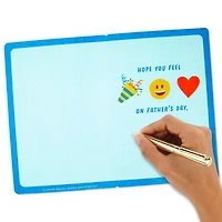 Hallmark Fathers Day Card (Removable Emoji Magnets)