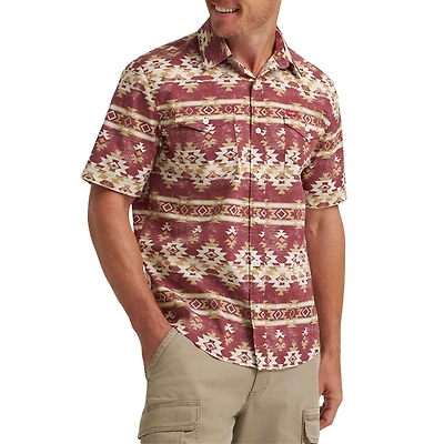 Chemise imprimée à manches courtes pour hommes Wrangler®