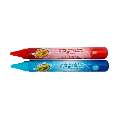 Crayola 2pk Body Wash Pens Blue & Red, Crayola 2pk Body Wash Pens Blue & Red