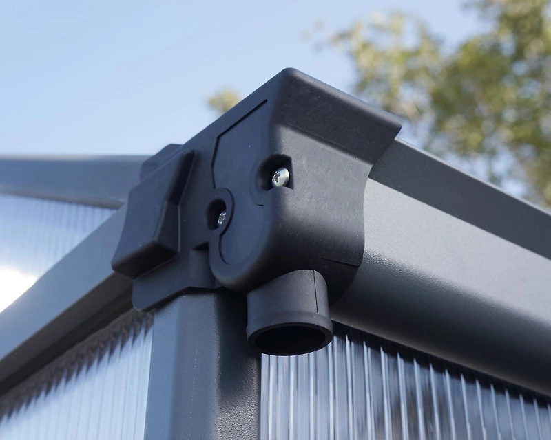 CANOPIA par PALRAM Glory Ensemble de serre haut de gamme de 8 pi x 12 pi - Gris