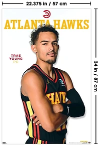 NBA Atlanta Hawks - Trae Young Feature Series 23 Wall Poster, 22.375" x 34"