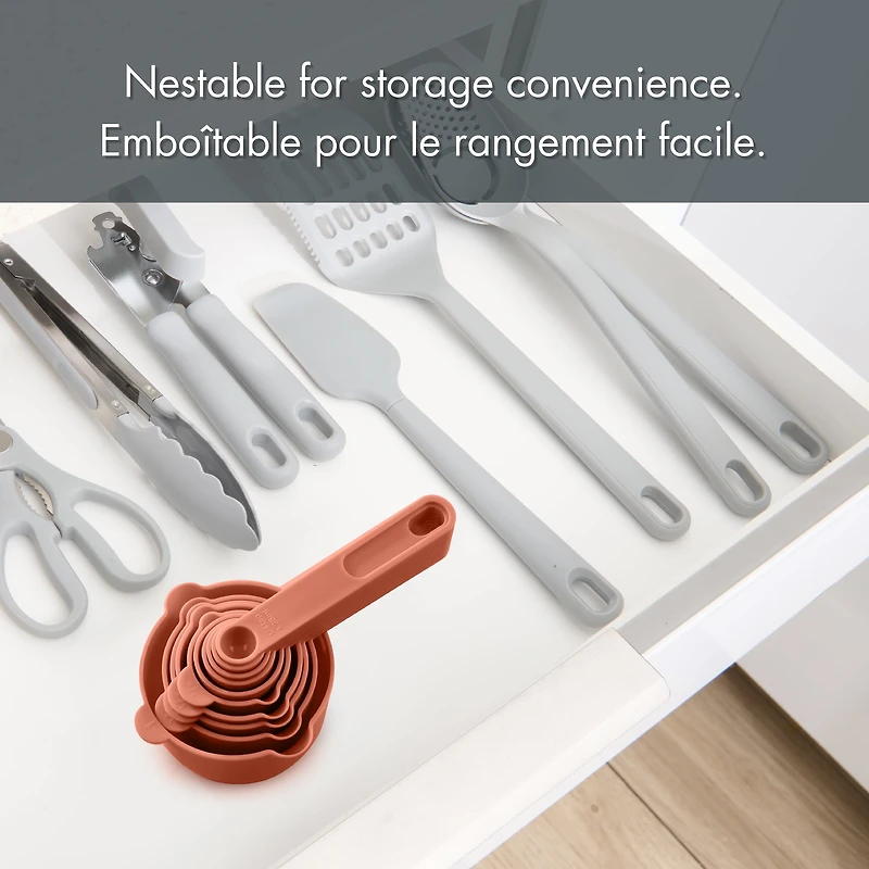 Ensemble 10 Pièces de Tasses et Cuillères à Mesurer Tout-pour-Célébrer - Orange ENSEMBLE À MESURER TOUT POUR CÉLÉBRER