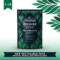 Westlab Récupération - Sels de Bain d'Epsom Purs à l'Eucalyptus, Saule Blanc | Avec ajout d'arnica | Apaise les muscles fatigués et surmenés| |100% naturel, 100% végan, 100% exempt d'acte de cruauté e